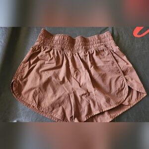 Pink Active Brown Shorts